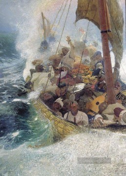Kosaken auf dem Schwarzen Meer 1908 Ilya Repin Ölgemälde